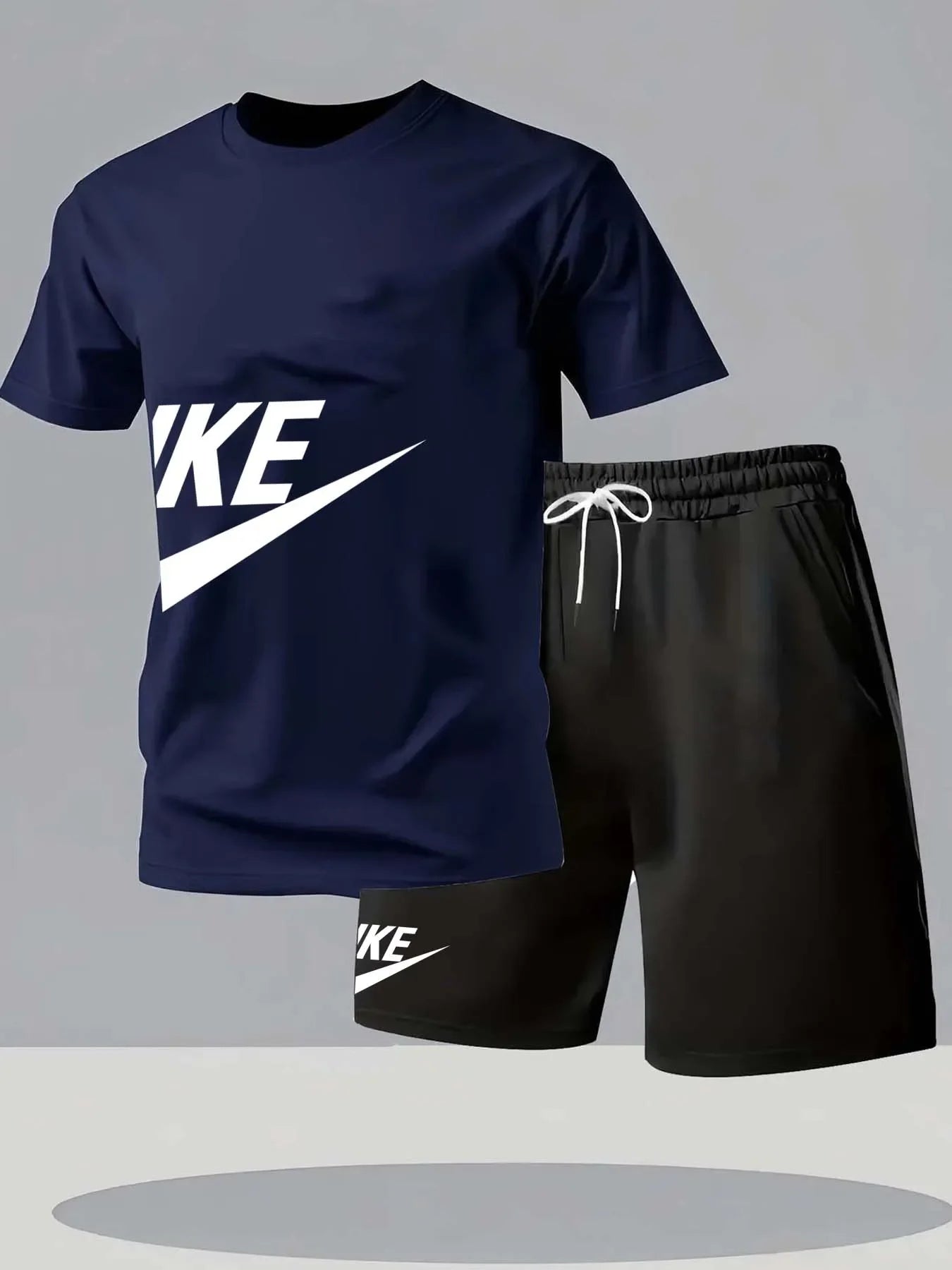 Summer fashion street short sleeved sports suit men&