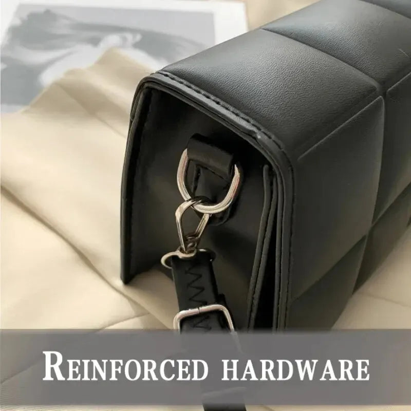 Women’s Plaid PU Leather Shoulder &amp; Crossbody Bag