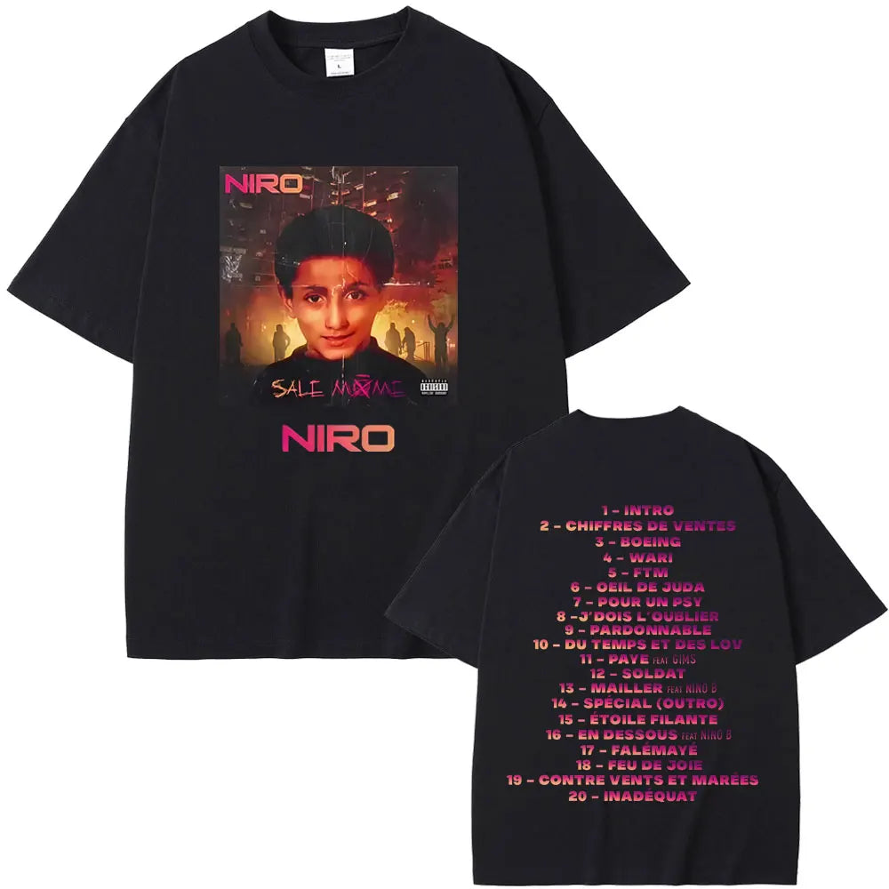 Rapper Niro OX7 Album Graphic T-Shirt | Vintage Hip Hop Streetwear Tee