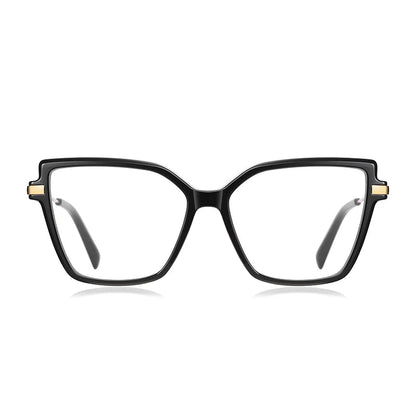 Simple Design Fashionable Large Frame Anti-Blue Light Reading Glasses for Women