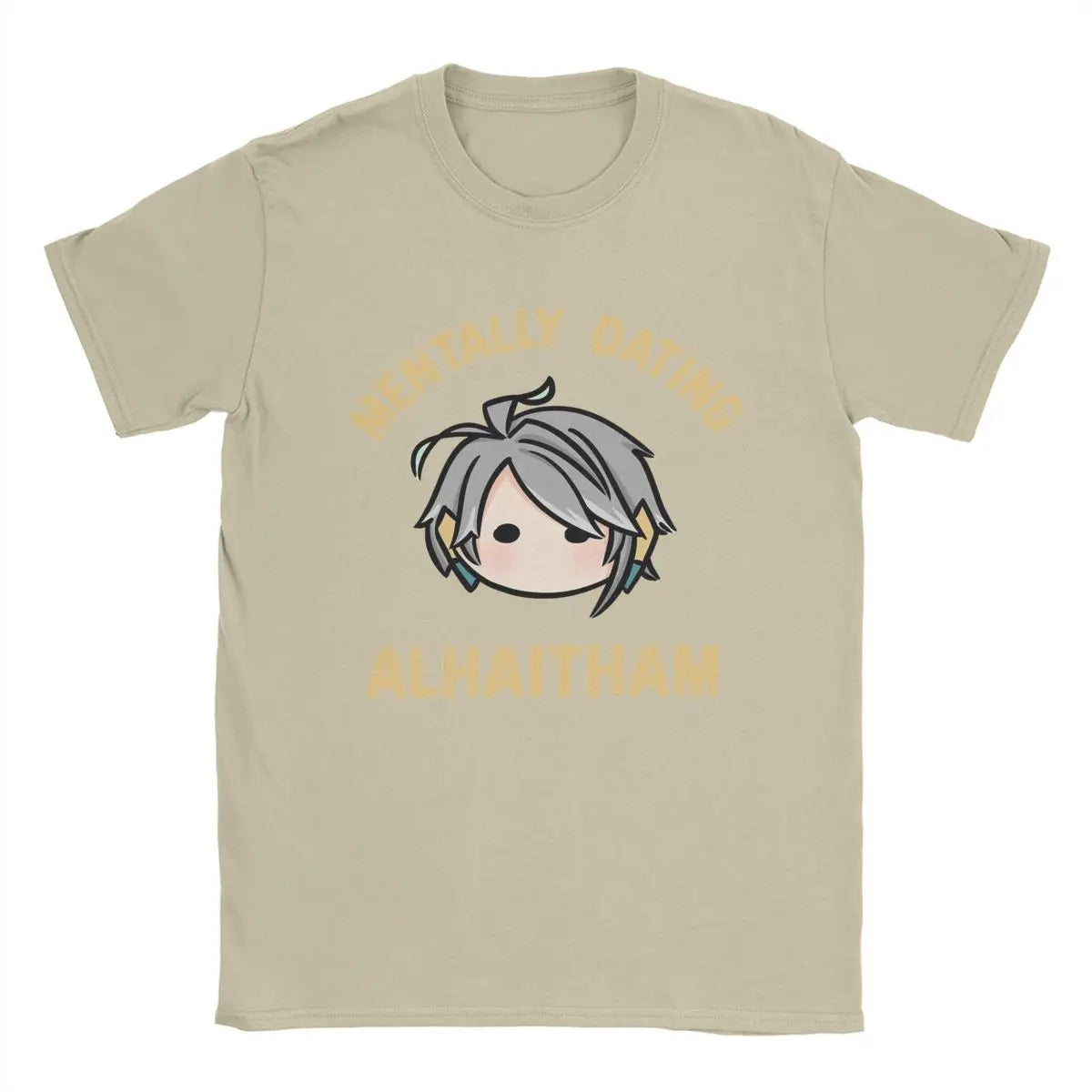 Men’s Genshin Impact T-Shirt | “Mentally Dating Alhaitham” Chibi Print