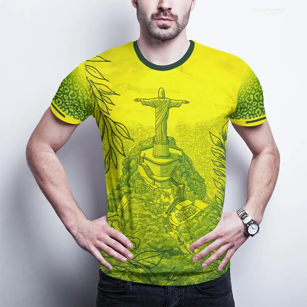 New Brazil Themed T-shirt Men&