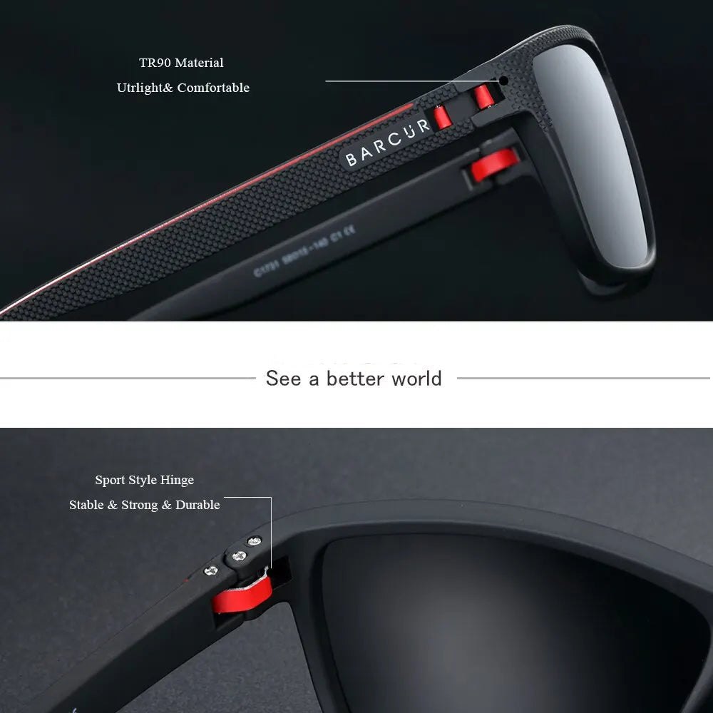 Polarized Sunglasses for Men – Lightweight Sports Eyewear with UV400 Protection