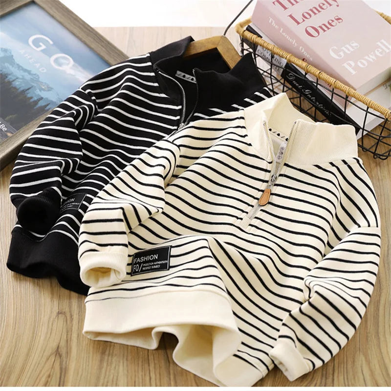 Boys Stripes Sweatshirt for Spring