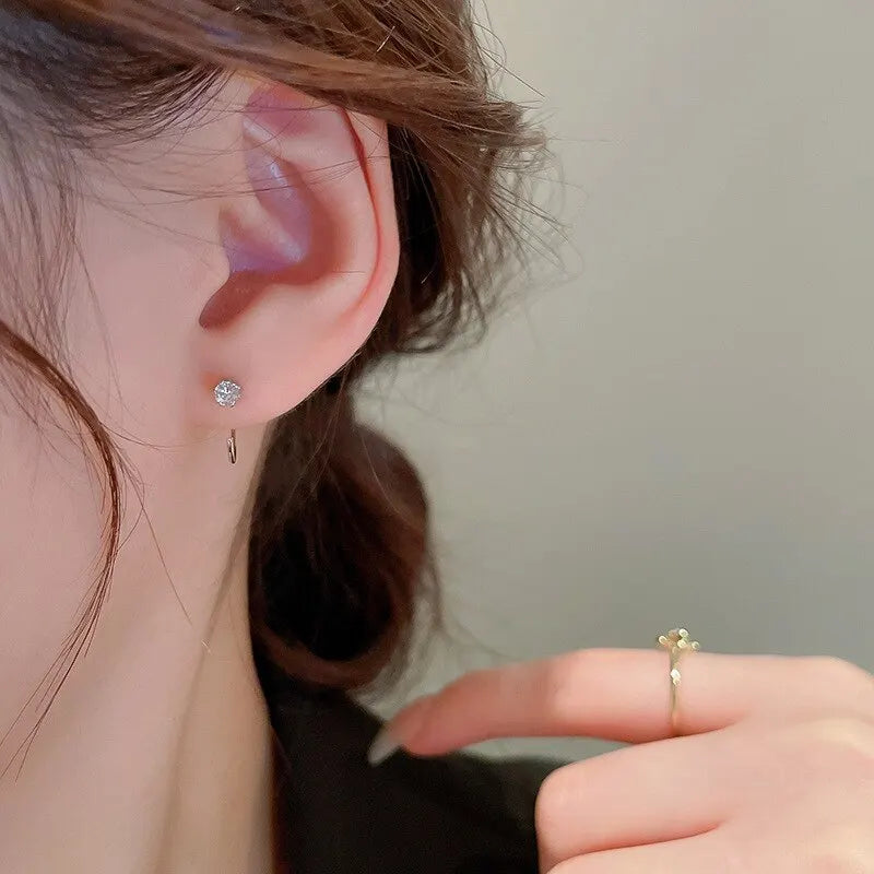 10mm Round Hoop Earrings for Women