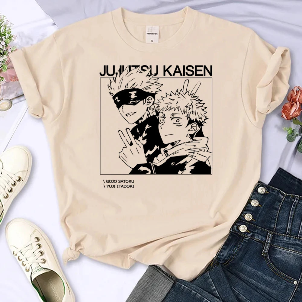 Tee women anime t shirt girl Japanese streetwear clothes