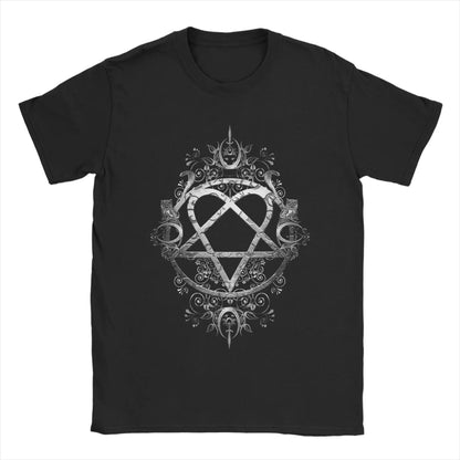 Harajuku Ville Valo Arch T-Shirt | HIM Band Inspired Aesthetic Tee