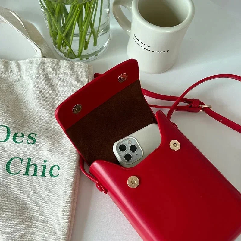 Women’s Mini PU Leather Flap Crossbody Bag