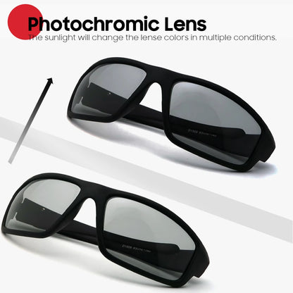 VIVIBEE Men Photochromic Polarized Sunglasses