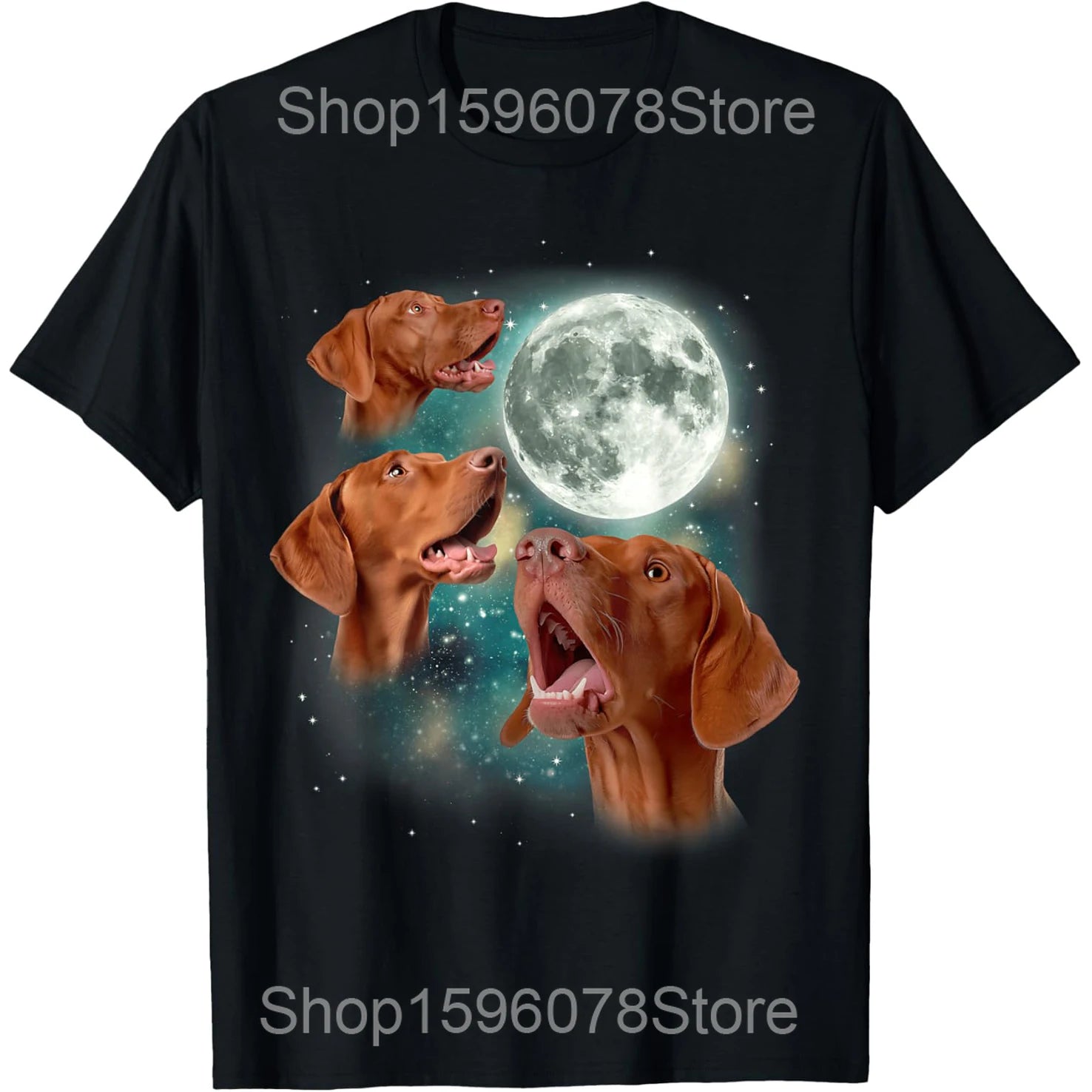 Vizsla Japanese Wave Funny Surf Dog T-Shirt | Unisex Cotton Streetwear Tee