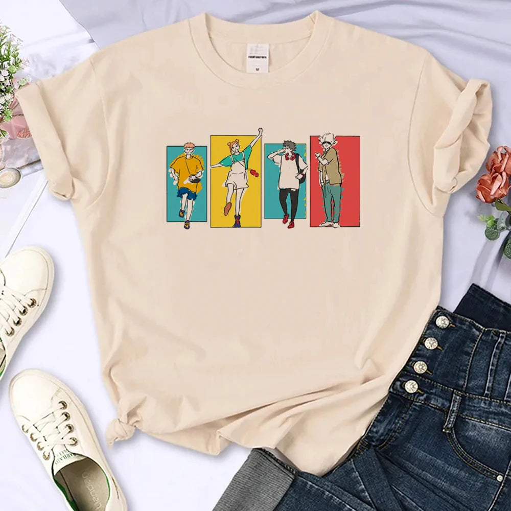 Tee women anime t shirt girl Japanese streetwear clothes