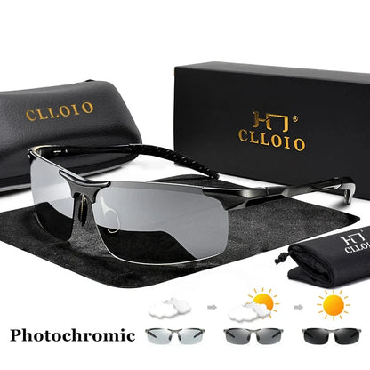 CLLOIO Aluminum Photochromic Sunglasses