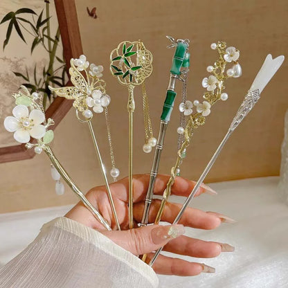 Handmade Floral Hairpin for Women