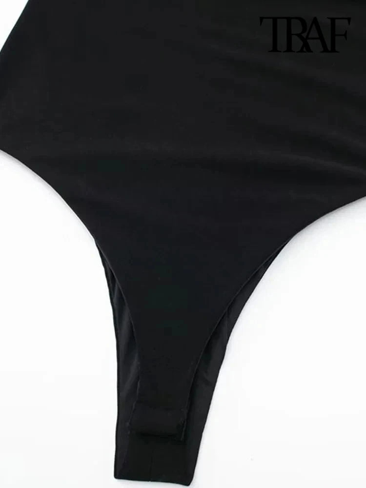 Women’s Sweetheart Neck Bodysuit Draped, Backless - Amazing G