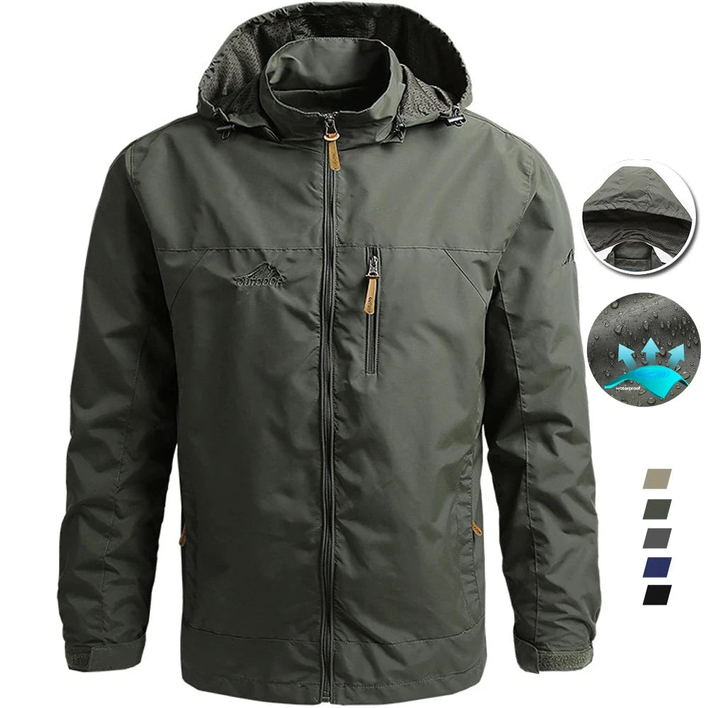 Men’s Tactical Waterproof Windbreaker Jacket
