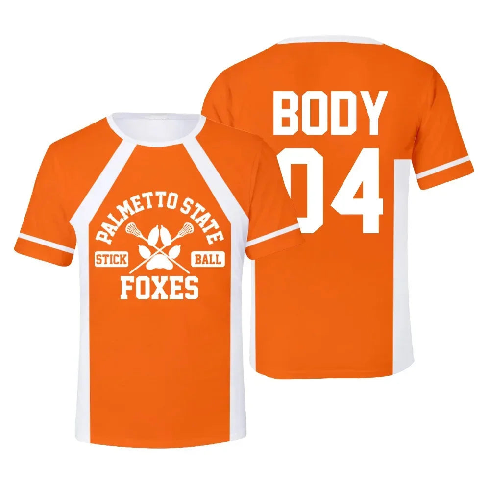 Foxes Ice Hockey Jersey Cosplay T-Shirt | Wilds Minyard 3D Print Short Sleeve Tee