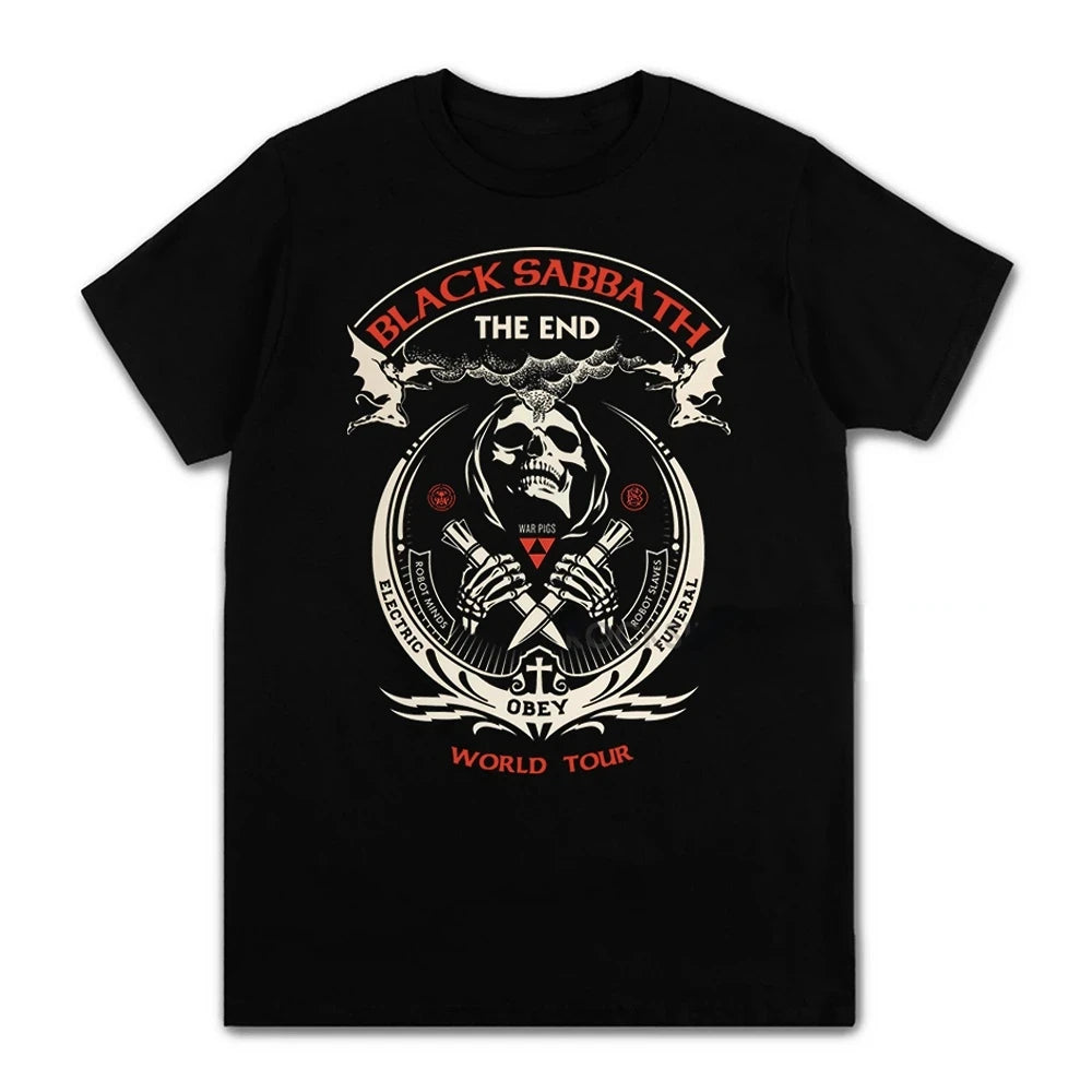 Black Metal Rock Band Graphic T-Shirt