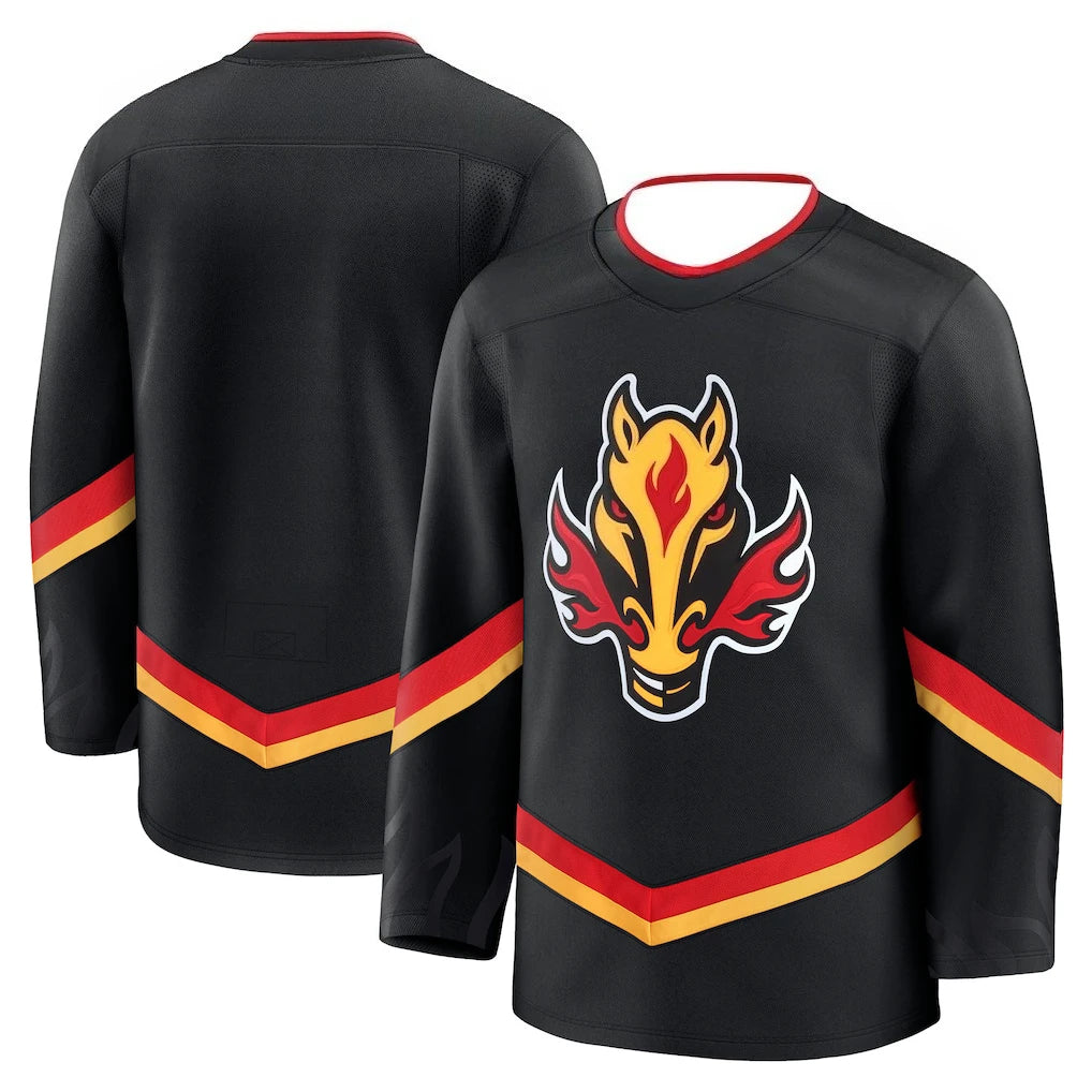 Hockey Jersey  Captain “C” Patch Long-Sleeve 3D HD Print Pullover | Unisex Fan Apparel