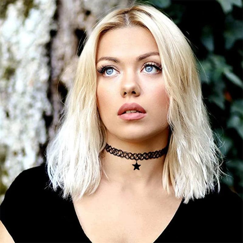 Black Star Choker Necklace for Women &amp; Girls