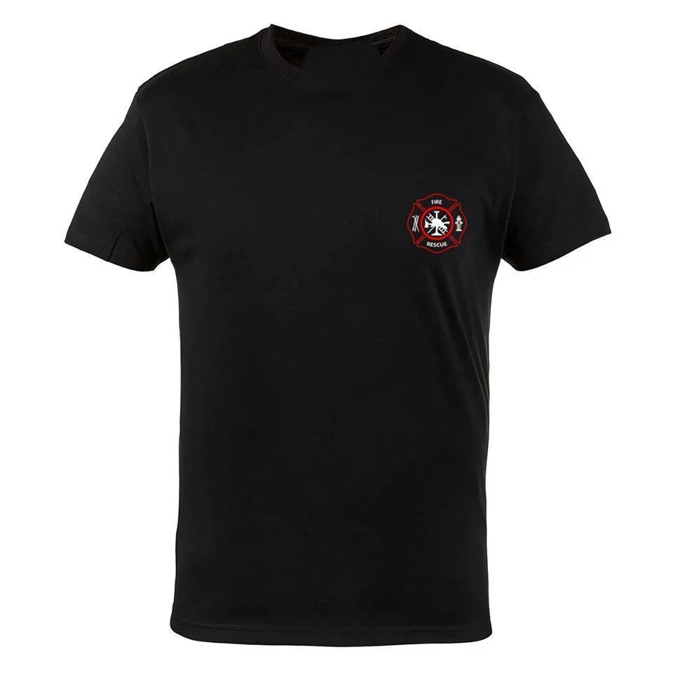 Firefighter Rescue Team T-Shirt | Men’s Casual Cotton Short Sleeve Tee