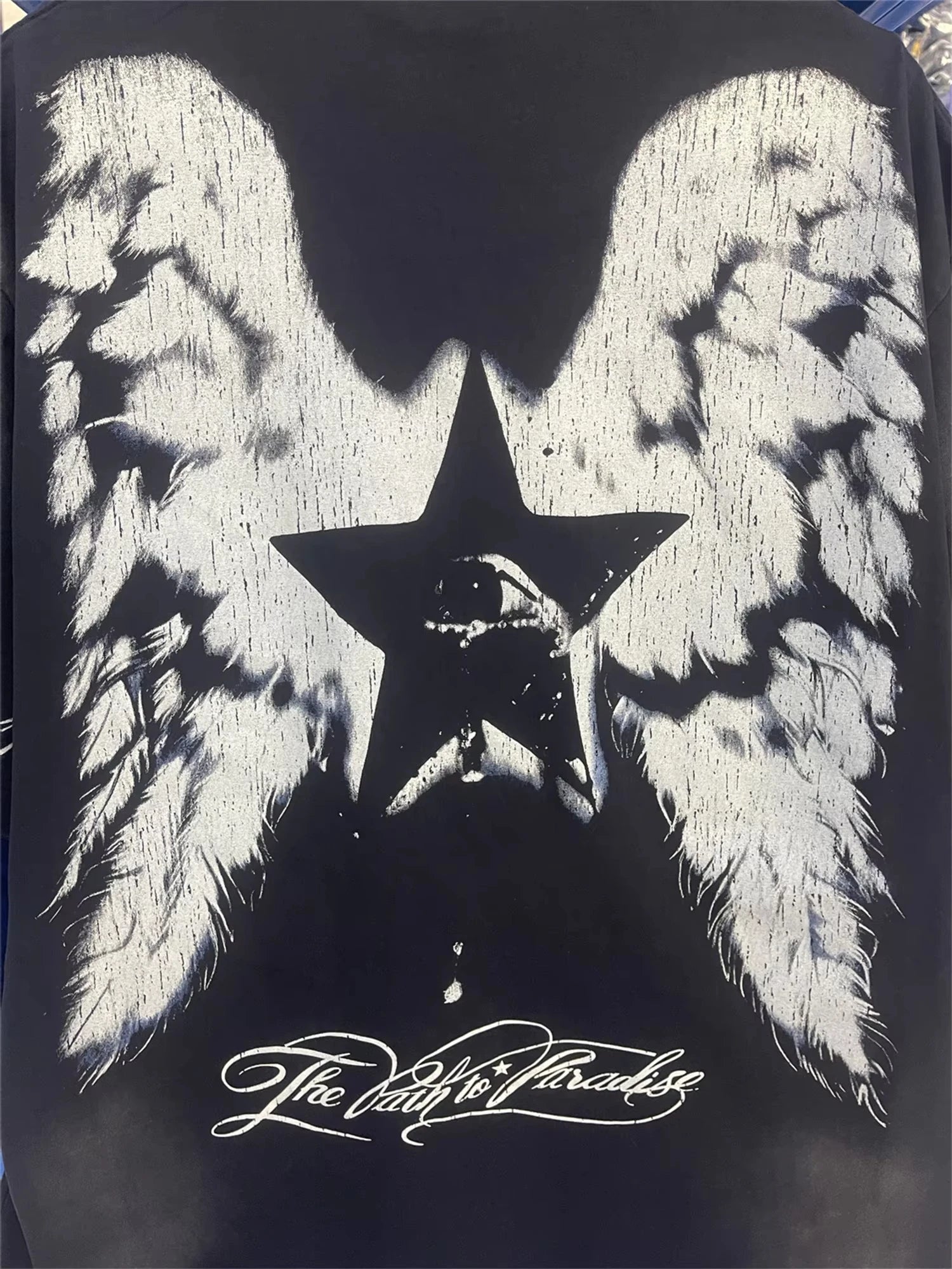 Summer New Arrival HELLST- Brand Fashion High-Street Vintage Retro Cotton Streetwear Jesus Print Tops T-Shirt