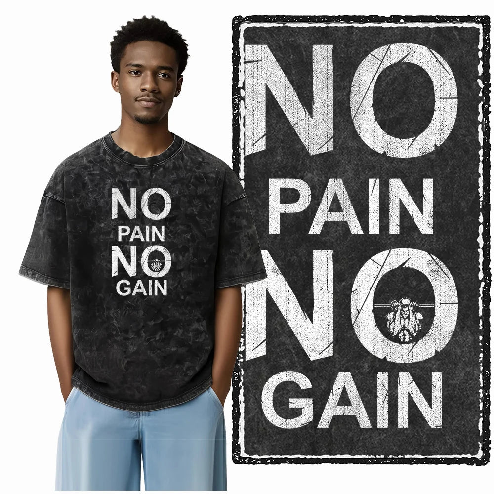 Bodybuilding Acid-Washed Graphic T-Shirt | Vintage Streetwear Unisex Tee