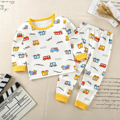Kids Cartoon Cotton Clothing Set