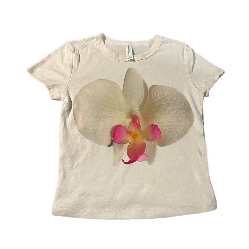 Vintage Y2K Baby Tee – Graphic Print Crop Top