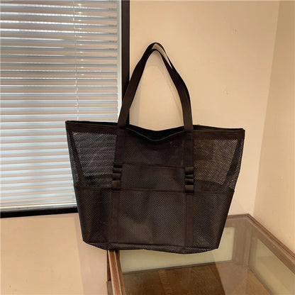 Women’s Portable Mesh Beach Tote Bag