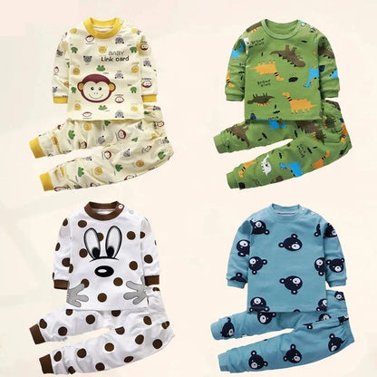 Kids Cartoon Cotton Clothing Set