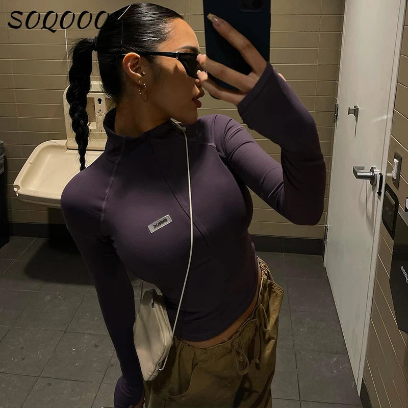 Y2K Zip T-Shirt for Women