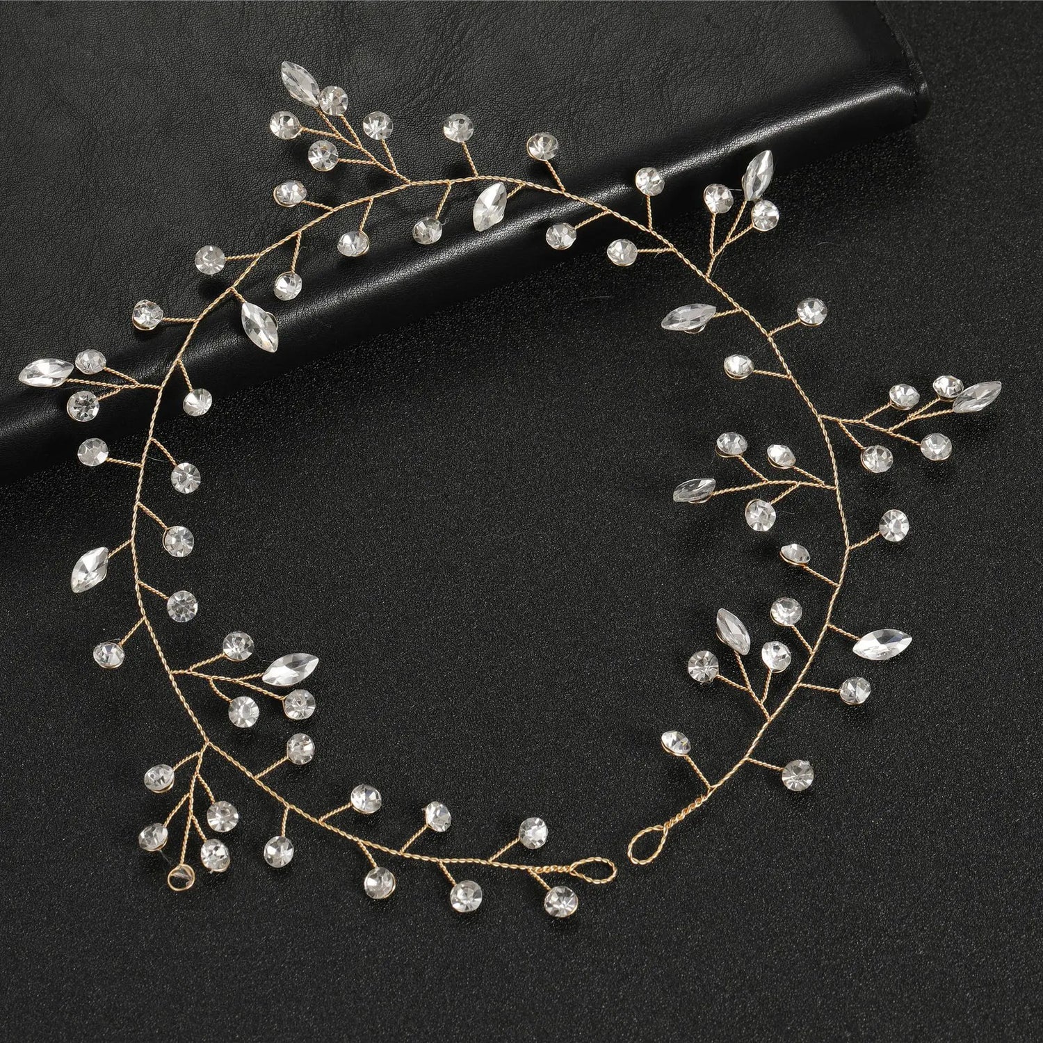 Elegant Crystal &amp; Pearl Bridal Headband for Women