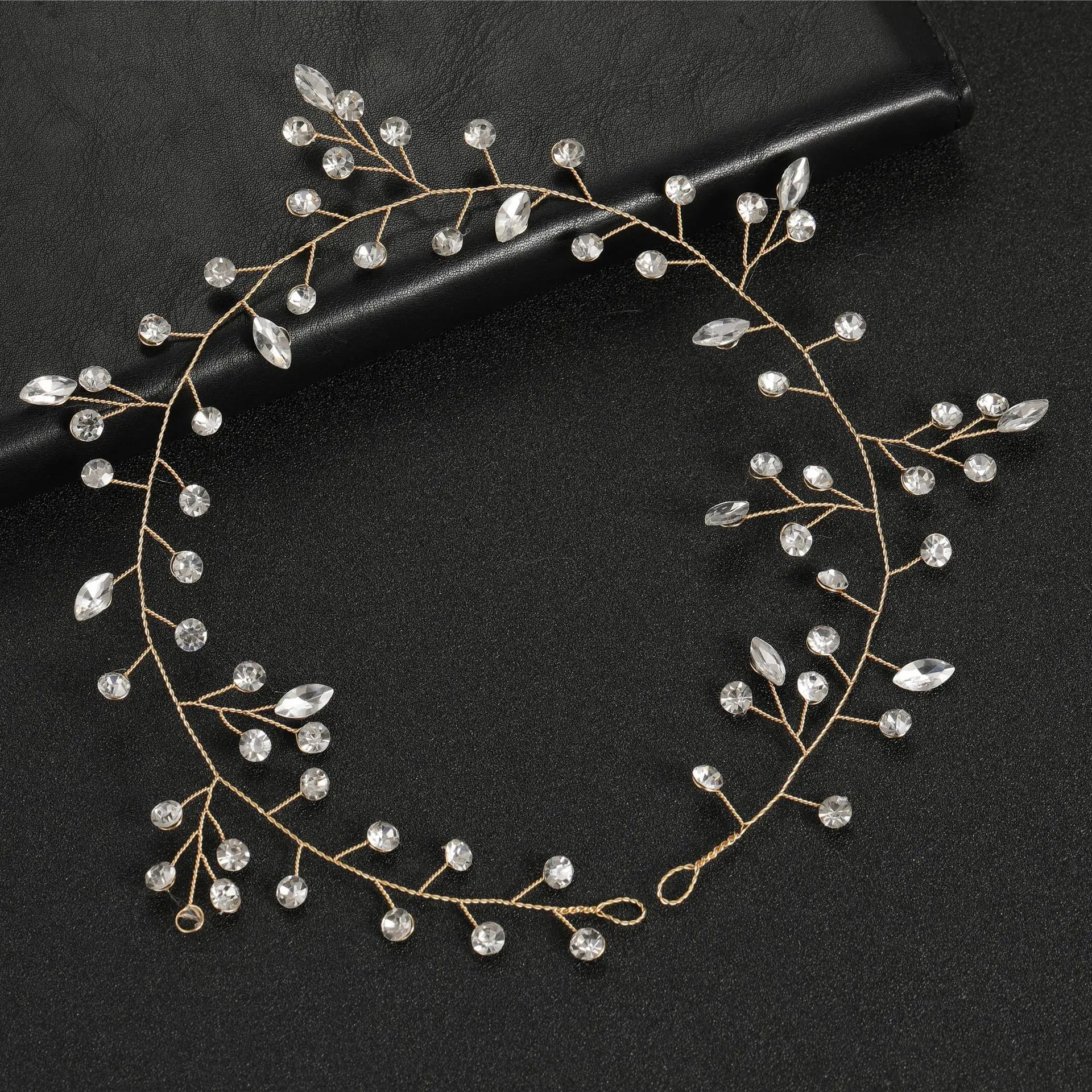 Elegant Crystal &amp; Pearl Bridal Headband for Women