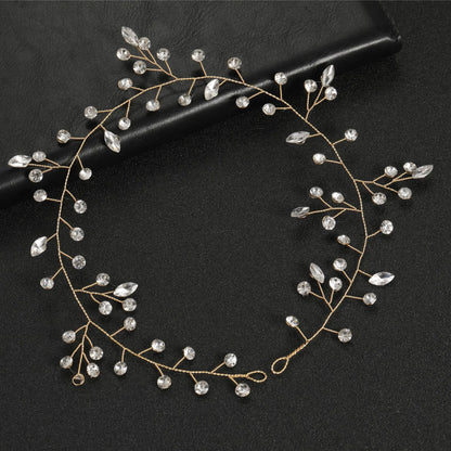 Elegant Crystal &amp; Pearl Bridal Headband for Women