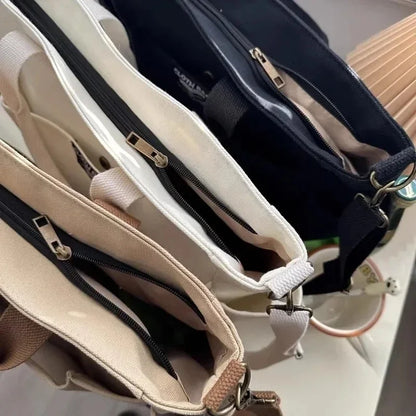Minimalist Canvas Commuter Tote Bag