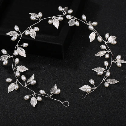 Elegant Crystal &amp; Pearl Bridal Headband for Women