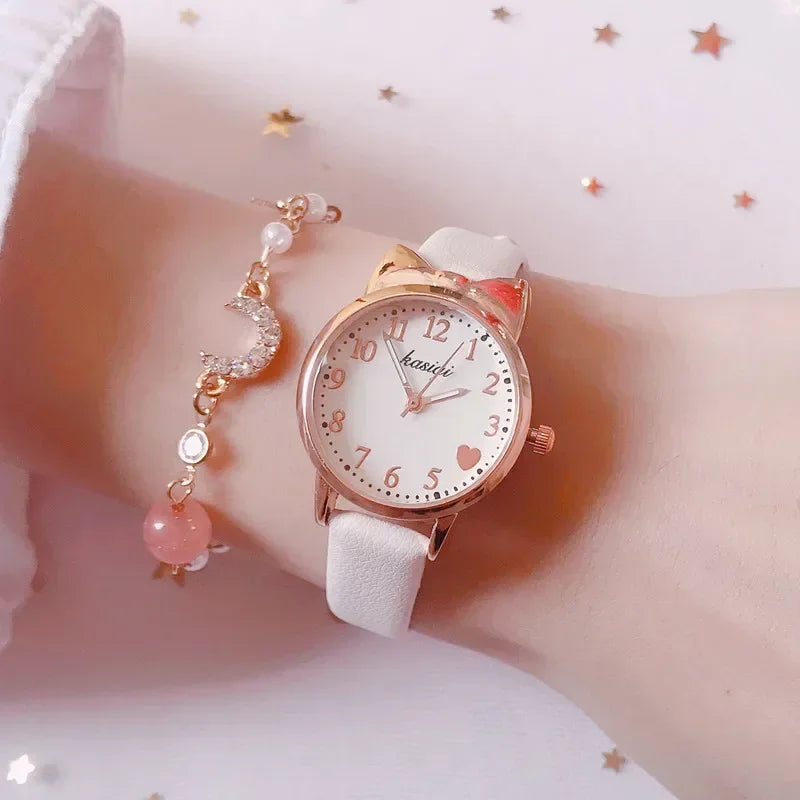 Kids Quartz Watch &amp; Bracelet Set