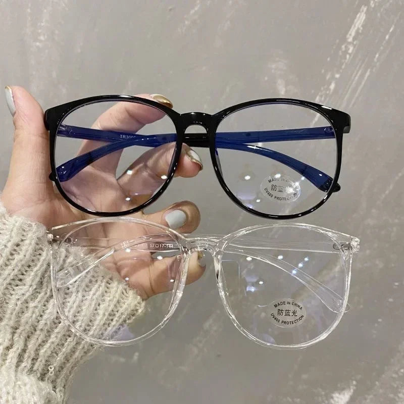 Anti-Blue Light Square Glasses – Unisex Transparent Frame Computer Spectacles