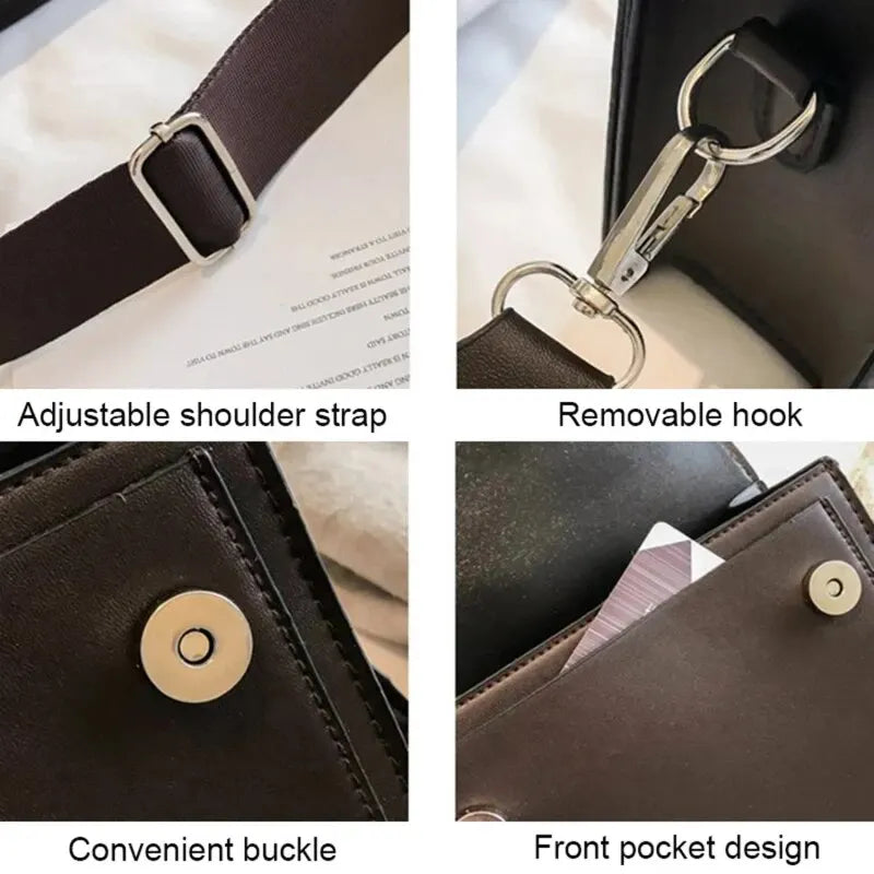 Women’s PU Leather Crossbody Flap Bag