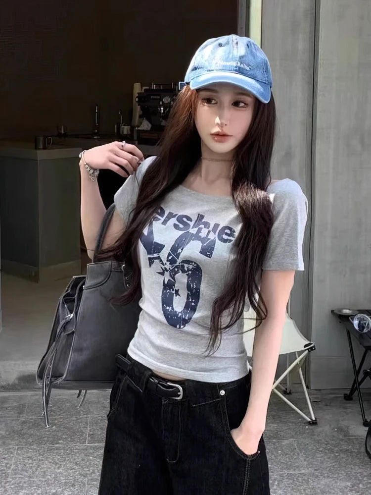 Summer Off-Shoulder Crop Top for Women