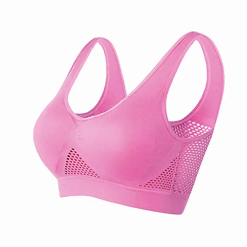 Sport Bra Top Breathable Brassieres Removable pad Sports bras Woman Running Gym Clothing Wireless Underwear For Women Yoga Bra