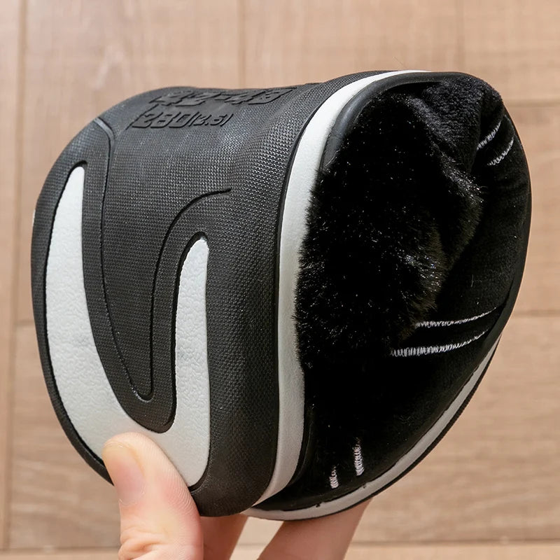 Pmoiste Men’s Soft Flannel Plaid House Slippers – Memory Foam Indoor Shoes