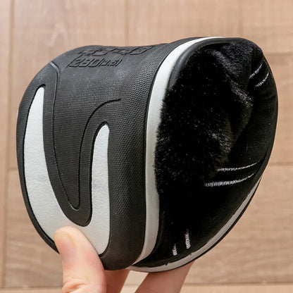 Pmoiste Men’s Soft Flannel Plaid House Slippers – Memory Foam Indoor Shoes