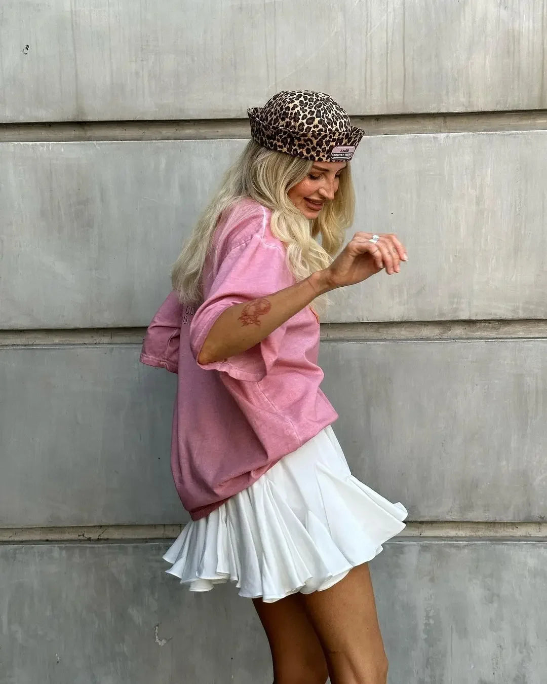 Summer White Ruffle Mini Skirt | High Waist Vintage Tennis Style