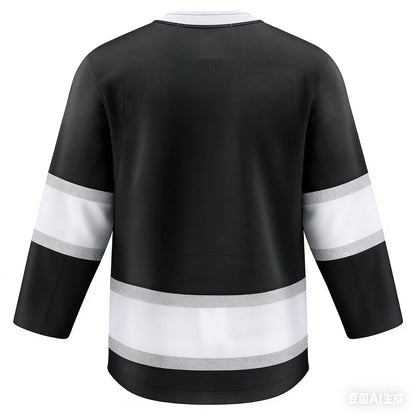 Men’s Ice Hockey Long Sleeve Jersey | Breathable Moisture-Wicking Training T-Shirt