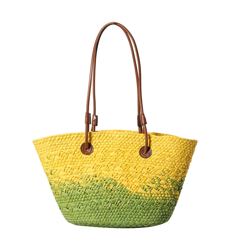 Woven Summer Beach Handbag for Women
