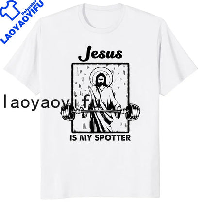 Retro Vintage Jesus Christ Gym T Shirts Men Pure Christian Faith Tee Top Short Sleeved Funny Printed Graphic Tshirt Gift