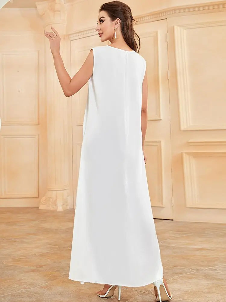 White Ramadan African Islamic Dress