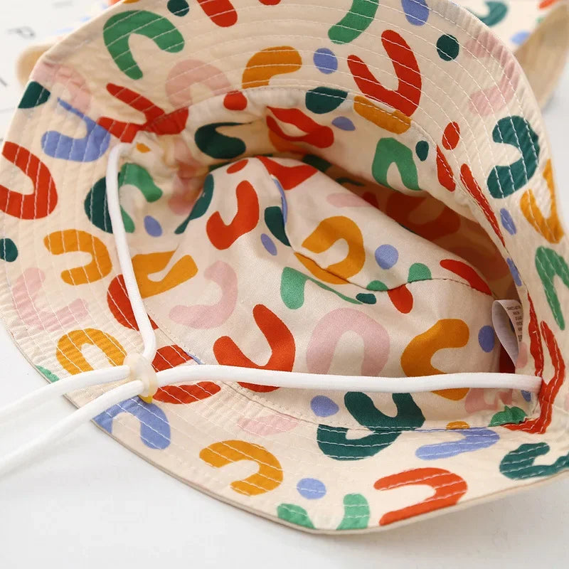 Double-Sided Baby Bucket Hat – Embroidered Summer Sun Cap