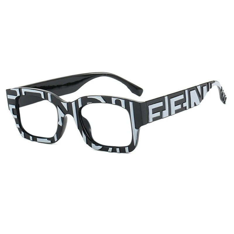Trendy Square Resin Reading Glasses – Women’s Fashion Stripe Spectacles